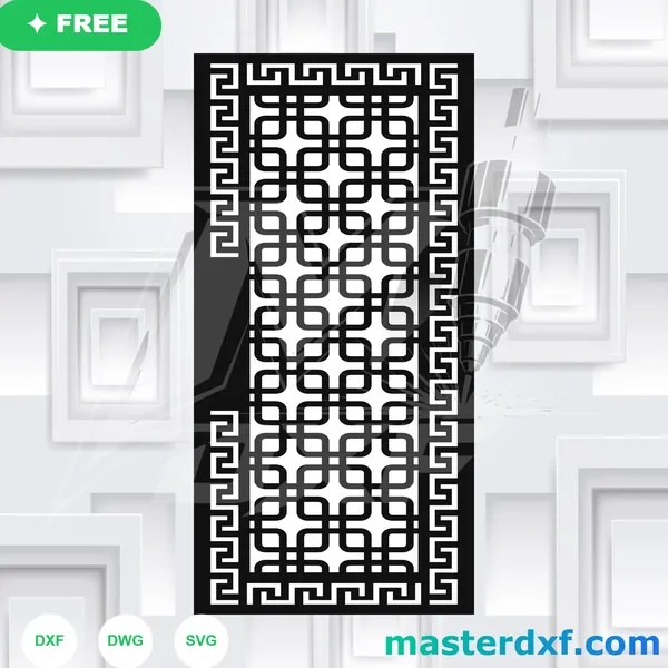 Stained Glass Mosaic Rose Free DXF File DXF File